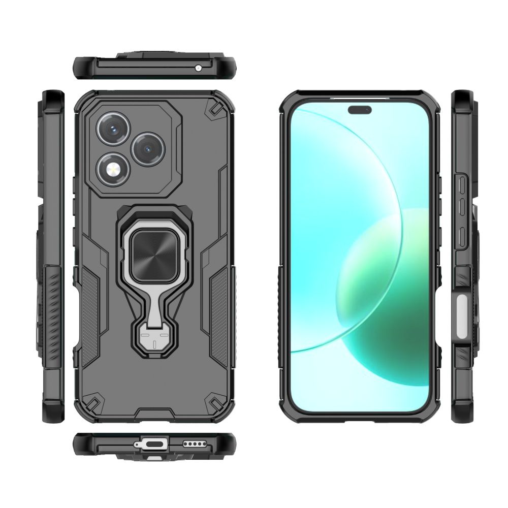 Case for Hono 400 Lite Shockproof Camera Protector Phone Case with Magnetic Ring Holder Phone Case