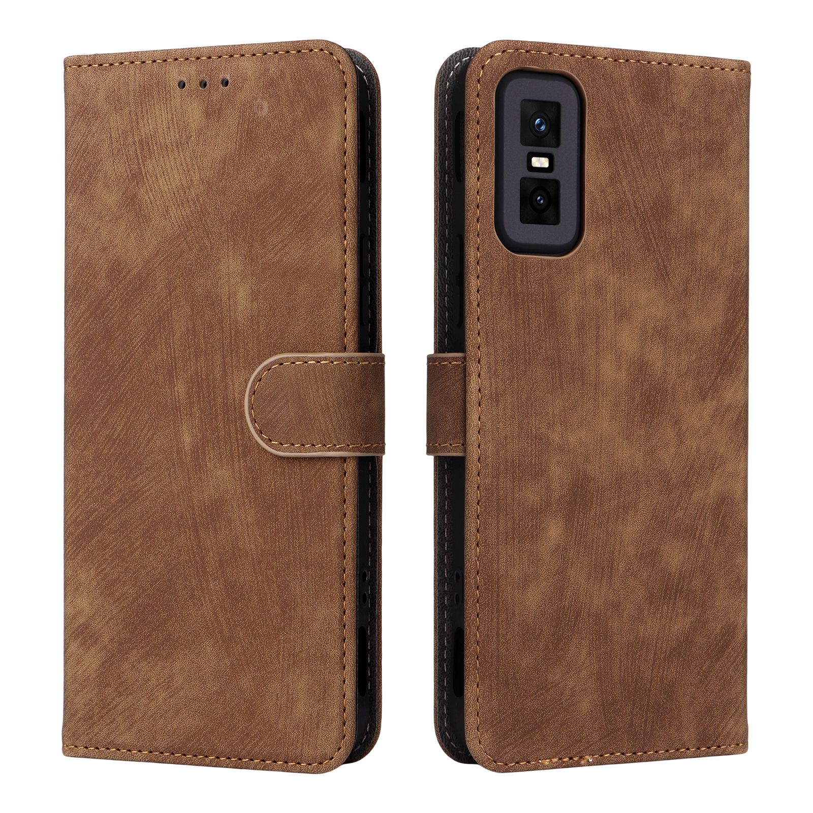 Flip Cover for Infinix GT 30 Pro PU Leather Phone Case Full-Body Protection Shockproof [RFID Blocking] Wallet Cover With Hand Strap