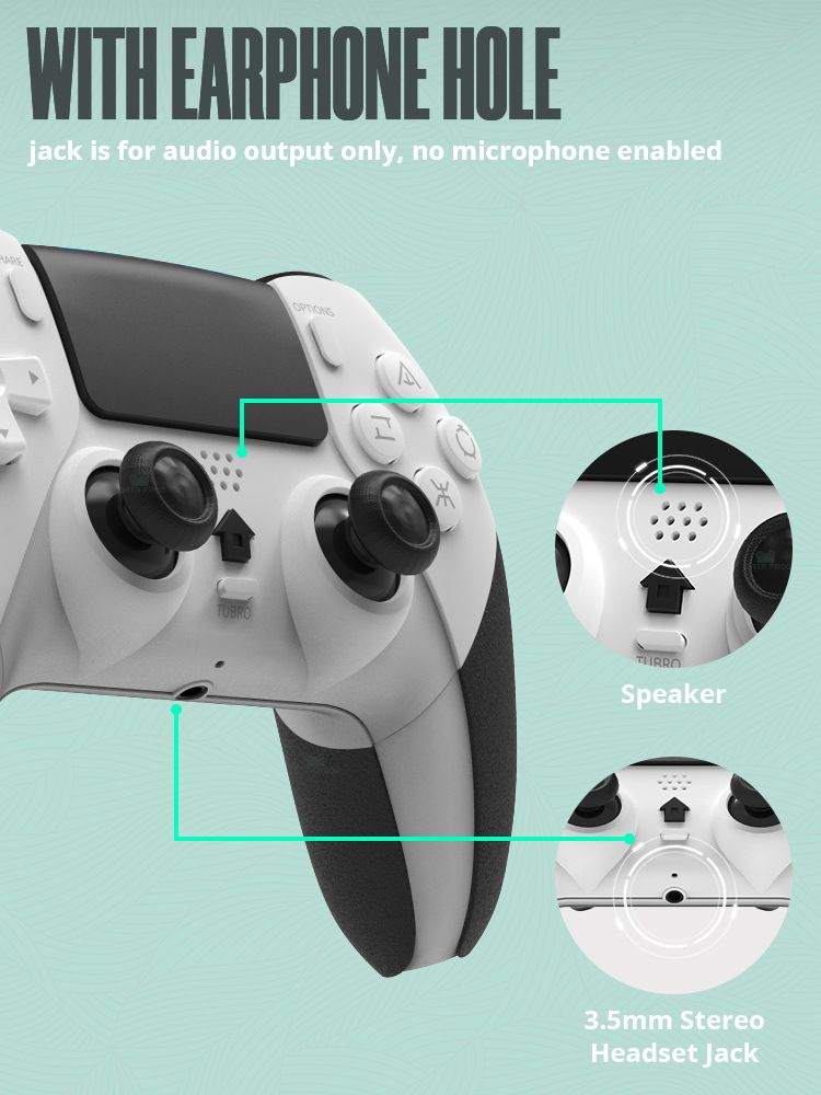 For PS4/Slim/Pro Console Wireless Bluetooth Gamepad with Somatosensory Six-axis Vibration