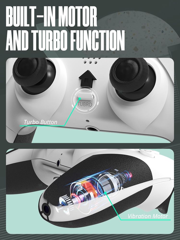 For PS4/Slim/Pro Console Wireless Bluetooth Gamepad with Somatosensory Six-axis Vibration
