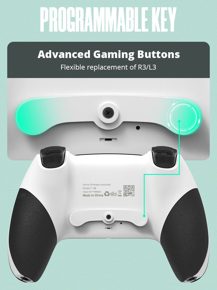 For PS4/Slim/Pro Console Wireless Bluetooth Gamepad with Somatosensory Six-axis Vibration