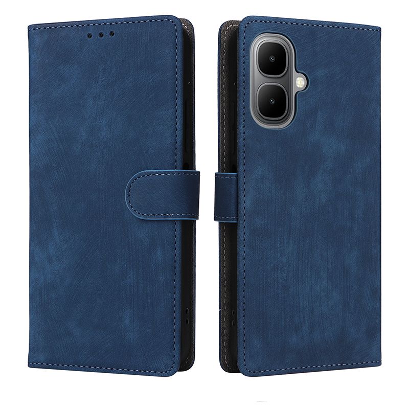 Flip Cover for Infinix Smart 10, 6.67" / Tecno Pop 10 4G PU Leather Phone Case Full-Body Protection Shockproof Wallet Cover With Hand Strap