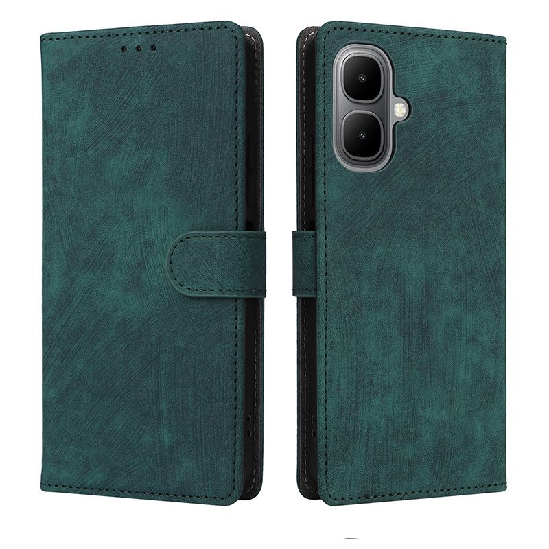 Flip Cover for Infinix Smart 10, 6.67" / Tecno Pop 10 4G PU Leather Phone Case Full-Body Protection Shockproof Wallet Cover With Hand Strap