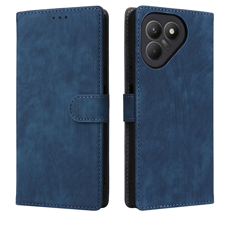 Flip Cover for Tecno Pova 7 4G PU Leather Phone Case Full-Body Protection Shockproof Wallet Cover With Hand Strap