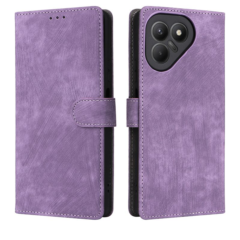 Flip Cover for Tecno Pova 7 4G PU Leather Phone Case Full-Body Protection Shockproof Wallet Cover With Hand Strap