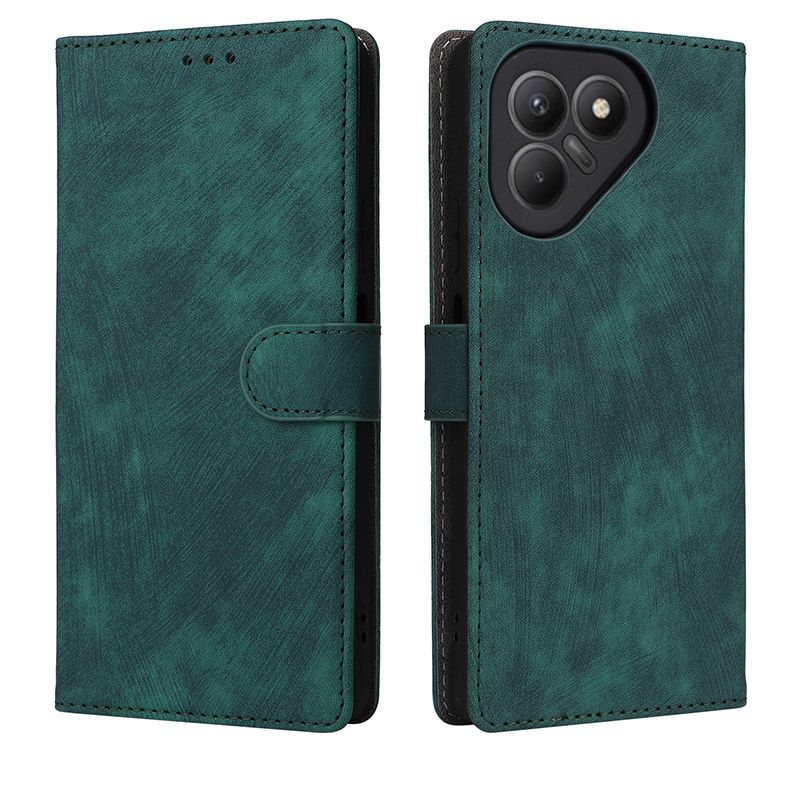 Flip Cover for Tecno Pova 7 4G PU Leather Phone Case Full-Body Protection Shockproof Wallet Cover With Hand Strap