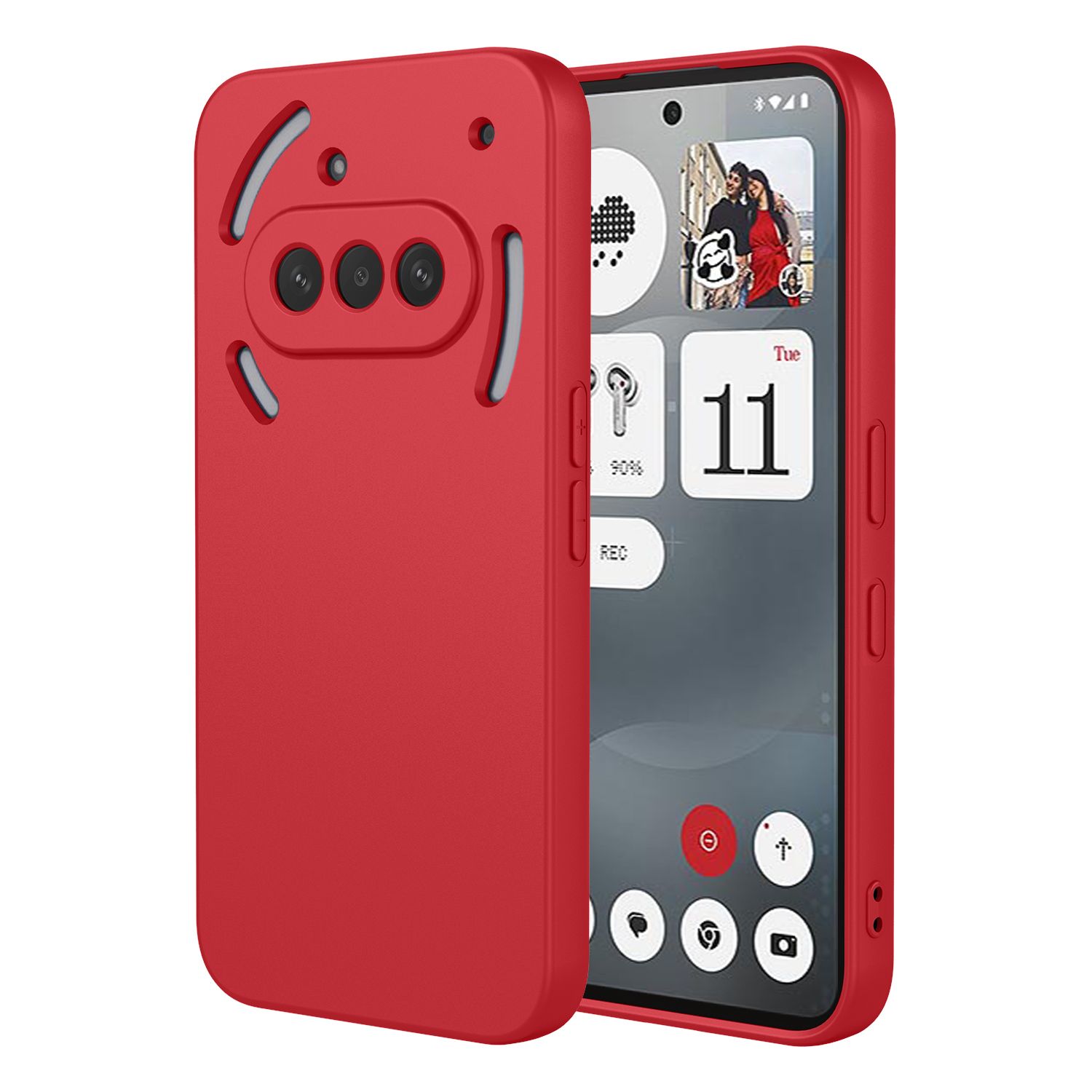 Silicone Phone Case for Nothing Phone (3a) Fall Prevention Protective Case