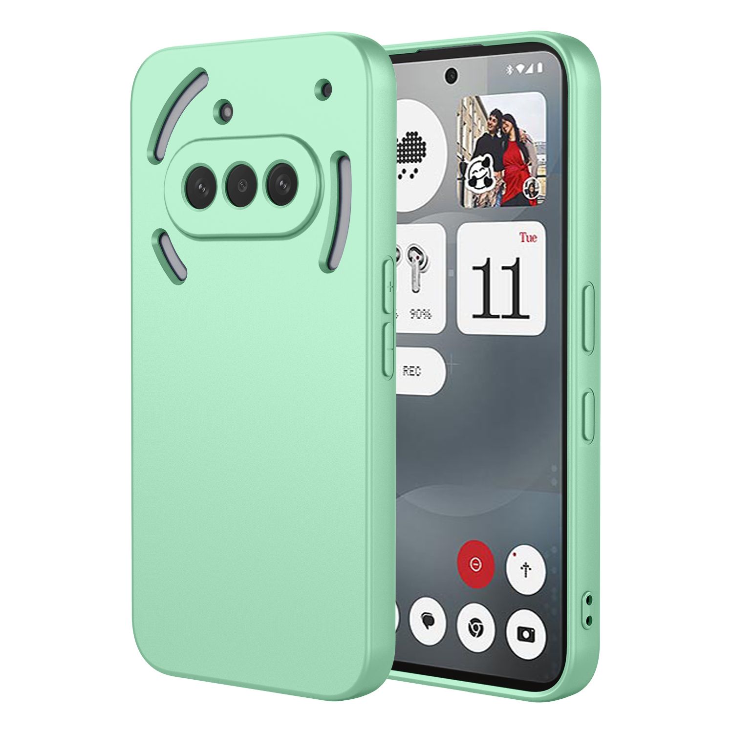 Silicone Phone Case for Nothing Phone (3a) Fall Prevention Protective Case