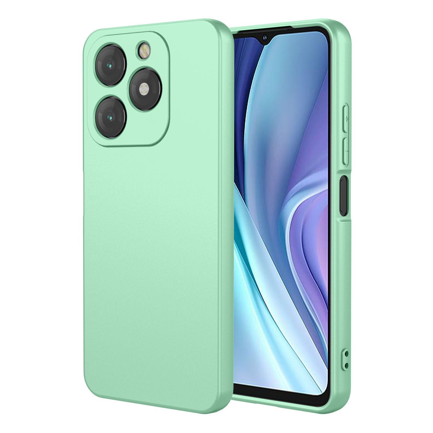 Phone Case for itel A50, With Microfiber Lining Soft Micro Fiber TPU Soft Flex Silicone Case for itel A50