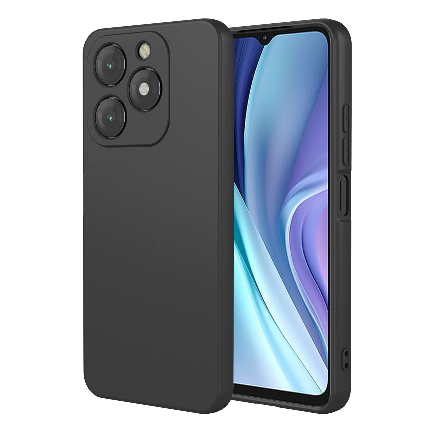 Phone Case for itel A50, With Microfiber Lining Soft Micro Fiber TPU Soft Flex Silicone Case for itel A50