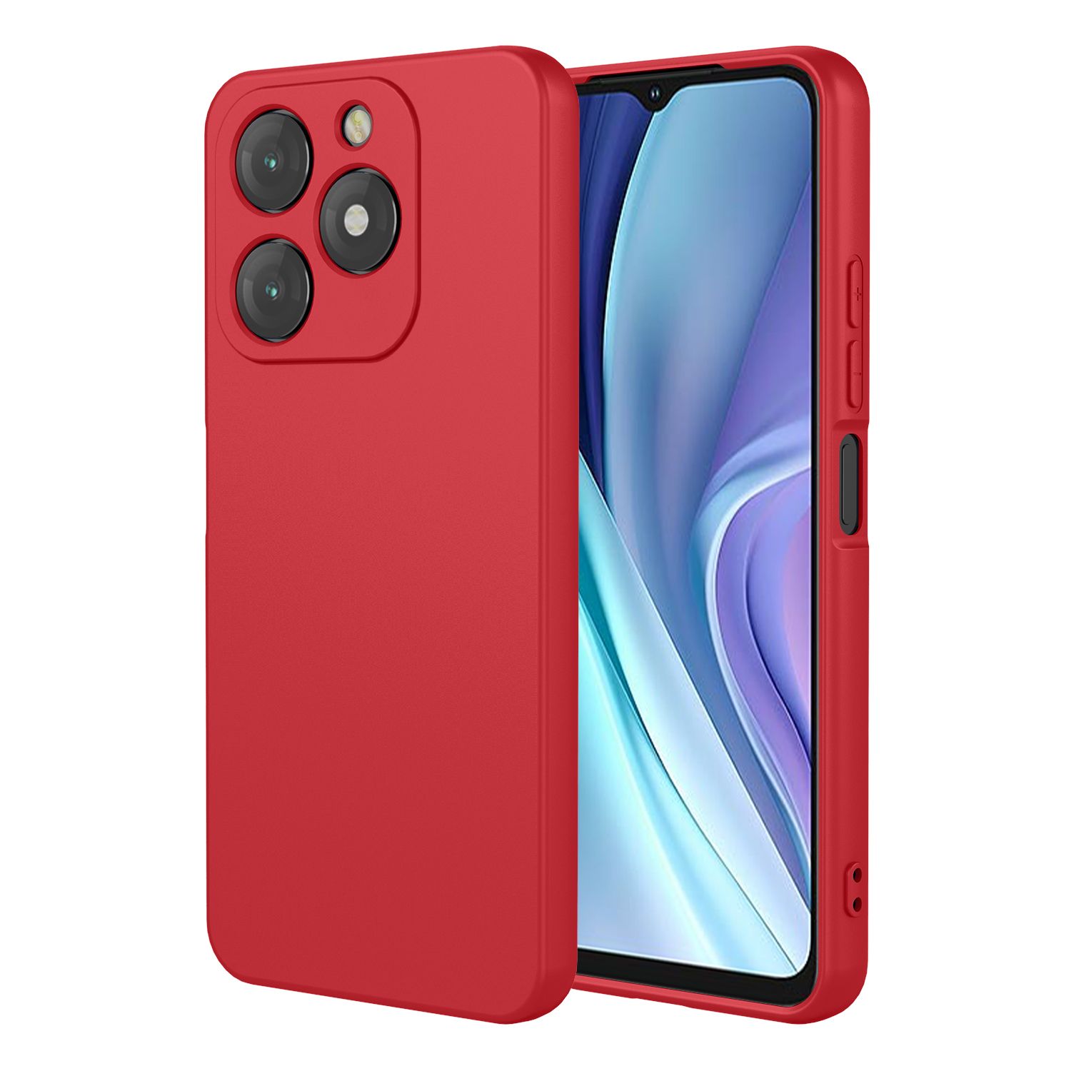 Phone Case for itel A50, With Microfiber Lining Soft Micro Fiber TPU Soft Flex Silicone Case for itel A50