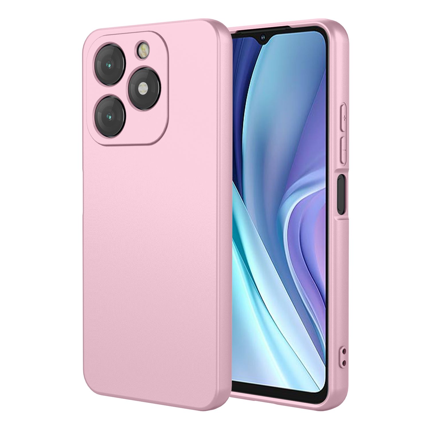 Phone Case for itel A50, With Microfiber Lining Soft Micro Fiber TPU Soft Flex Silicone Case for itel A50