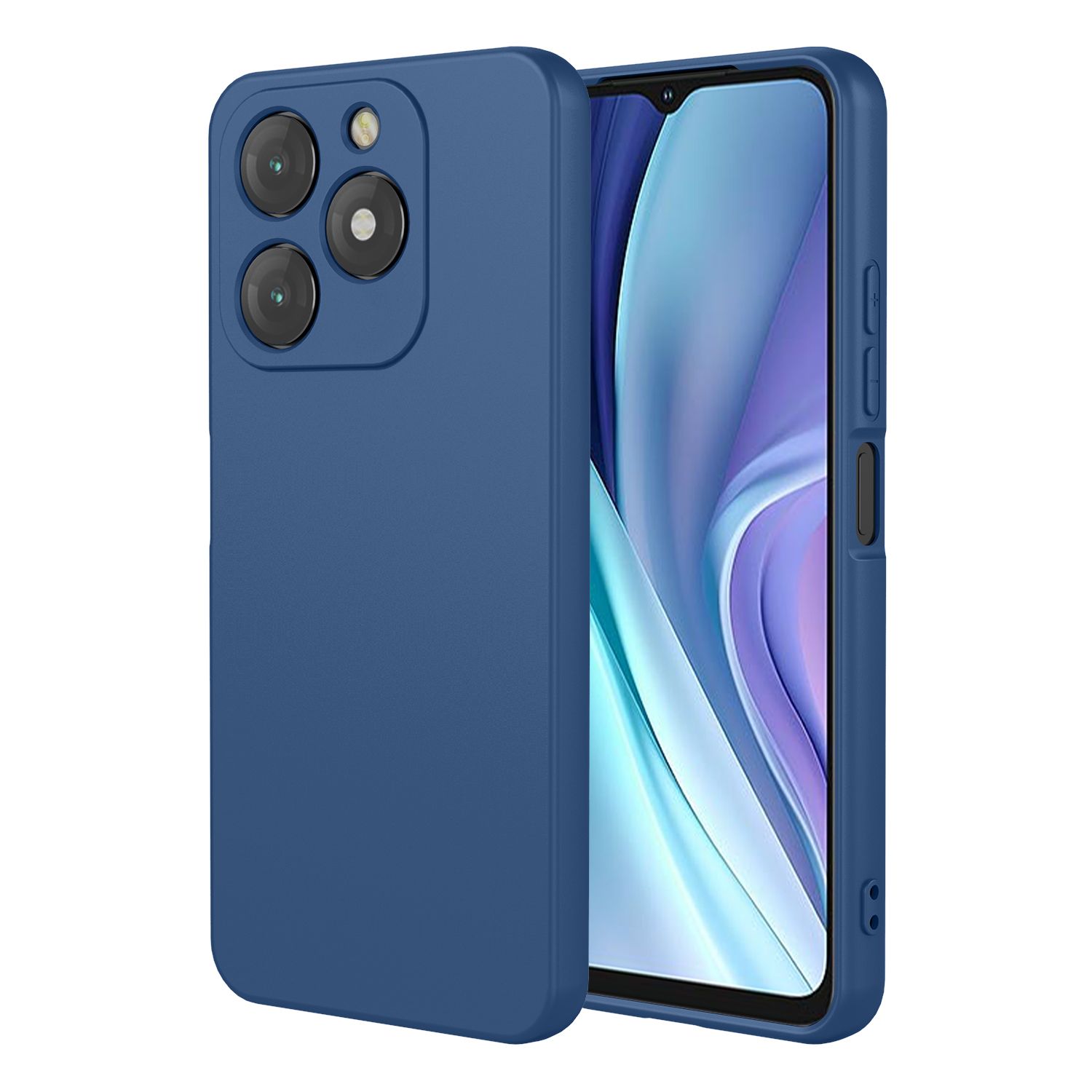 Phone Case for itel A50, With Microfiber Lining Soft Micro Fiber TPU Soft Flex Silicone Case for itel A50