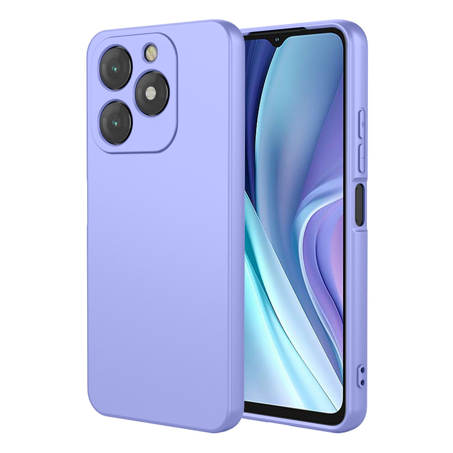 Phone Case for itel A50, With Microfiber Lining Soft Micro Fiber TPU Soft Flex Silicone Case for itel A50