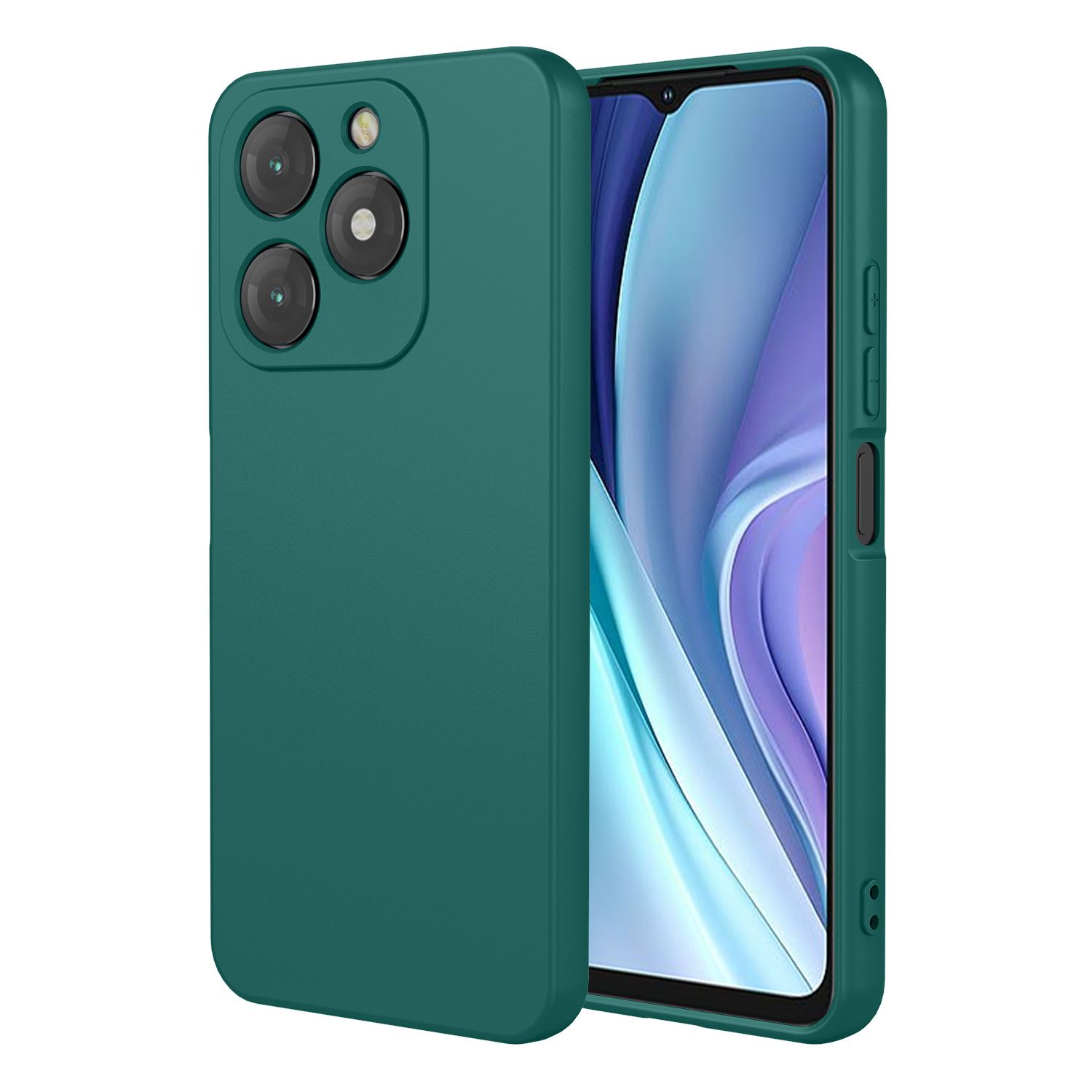 Phone Case for itel A50, With Microfiber Lining Soft Micro Fiber TPU Soft Flex Silicone Case for itel A50