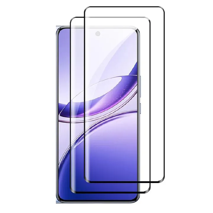 [2 Pack] 3D Curved Full Coverage Screen Protector for Vivo V50 9H Tempered Glass Film,HD Clear Scratch Resistant,Bubble-Free