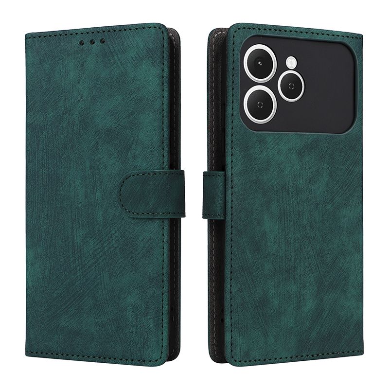 Flip Cover for Tecno Spark 40, 6.67'' PU Leather Phone Case Full-Body Protection Shockproof [RFID Blocking] Wallet Cover With Hand Strap