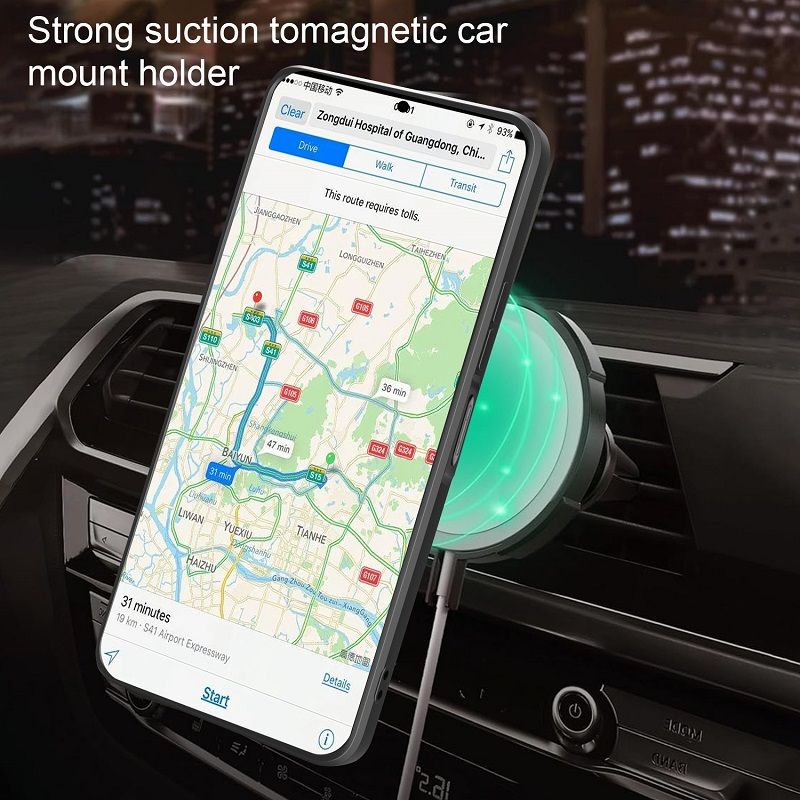 Luxury Slide Camera Lens Cover Case for Huawei Nova Y73 Vehicle Mounted Magnetic Kickstand Case