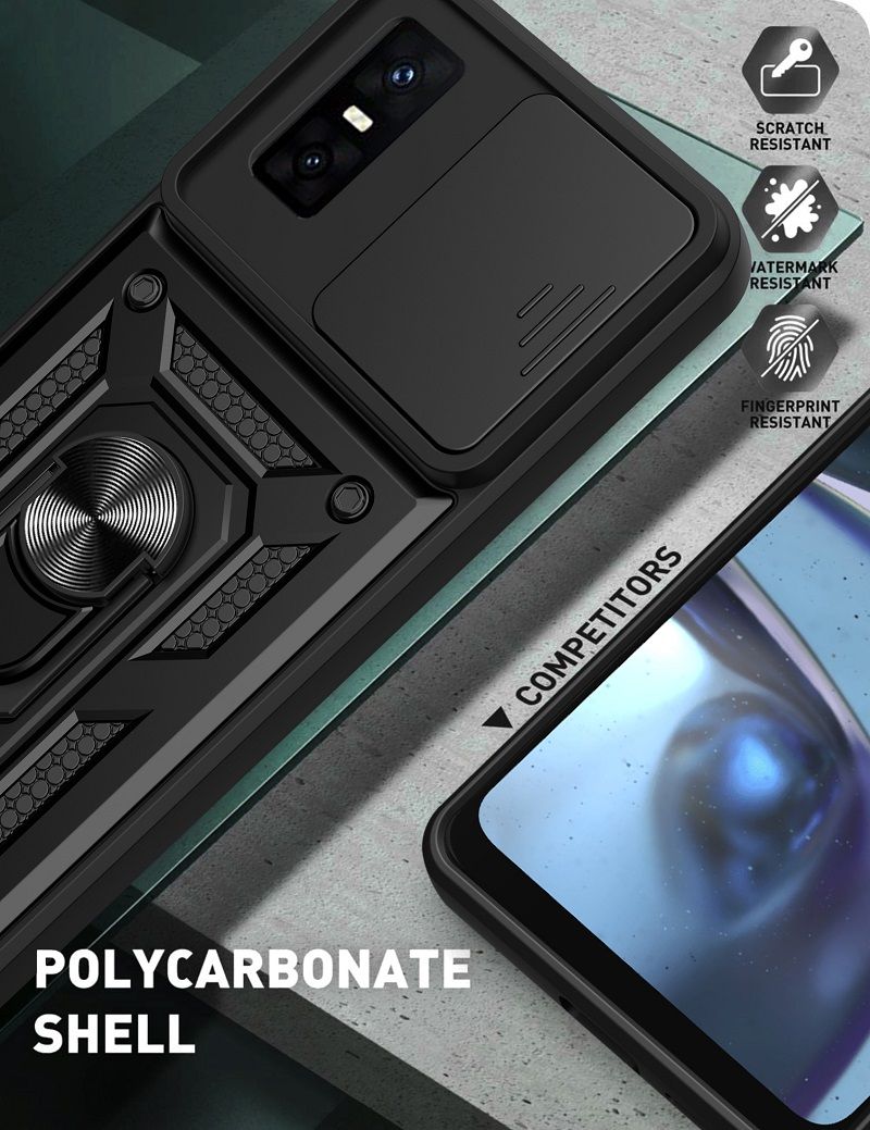 Luxury Slide Camera Lens Cover Case for Infinix GT 30 Pro Vehicle Mounted Magnetic Kickstand Case