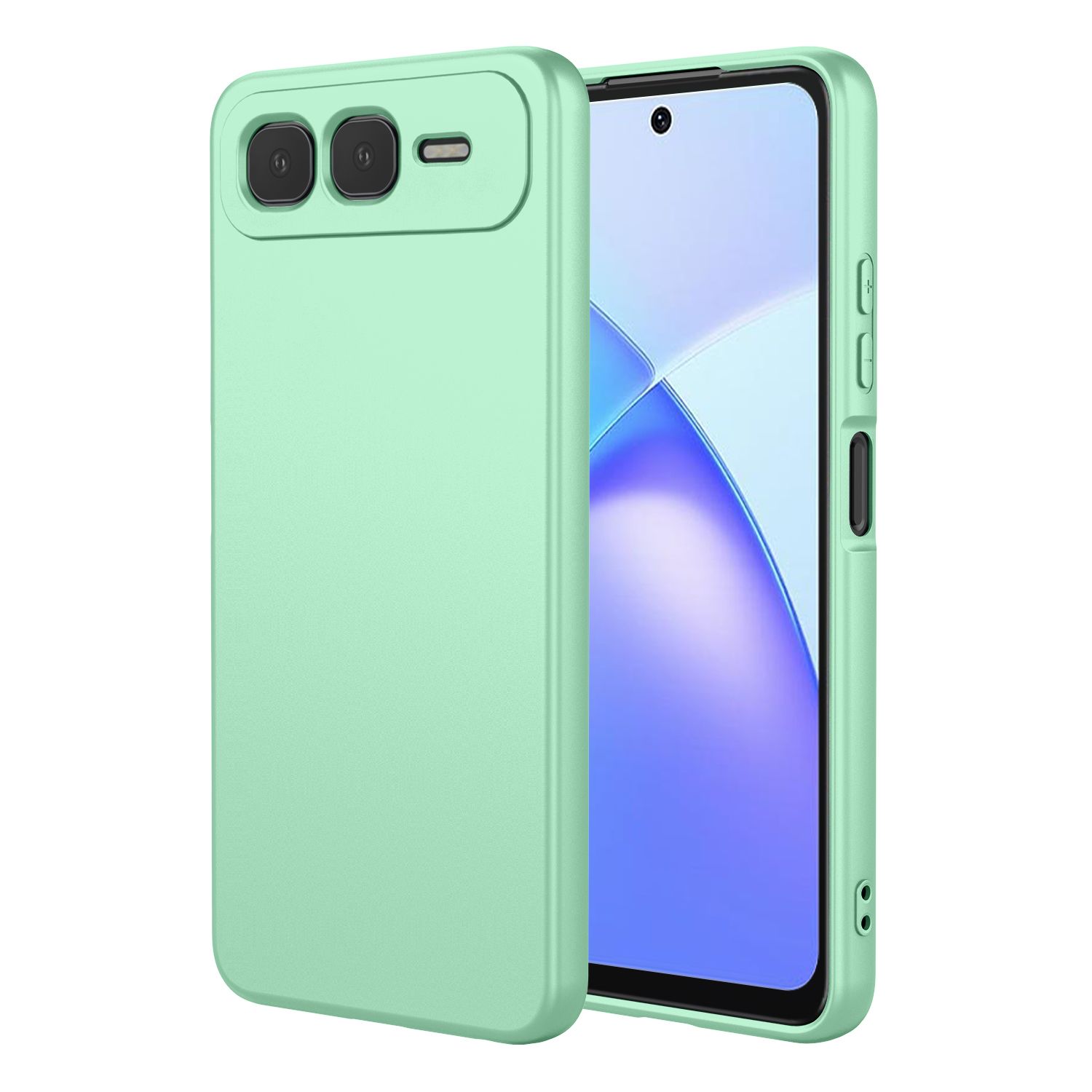 Phone Case for Infinix Smart 10 Plus, With Microfiber Lining Soft Micro Fiber TPU Soft Flex Silicone Case for Infinix Smart 10 Plus