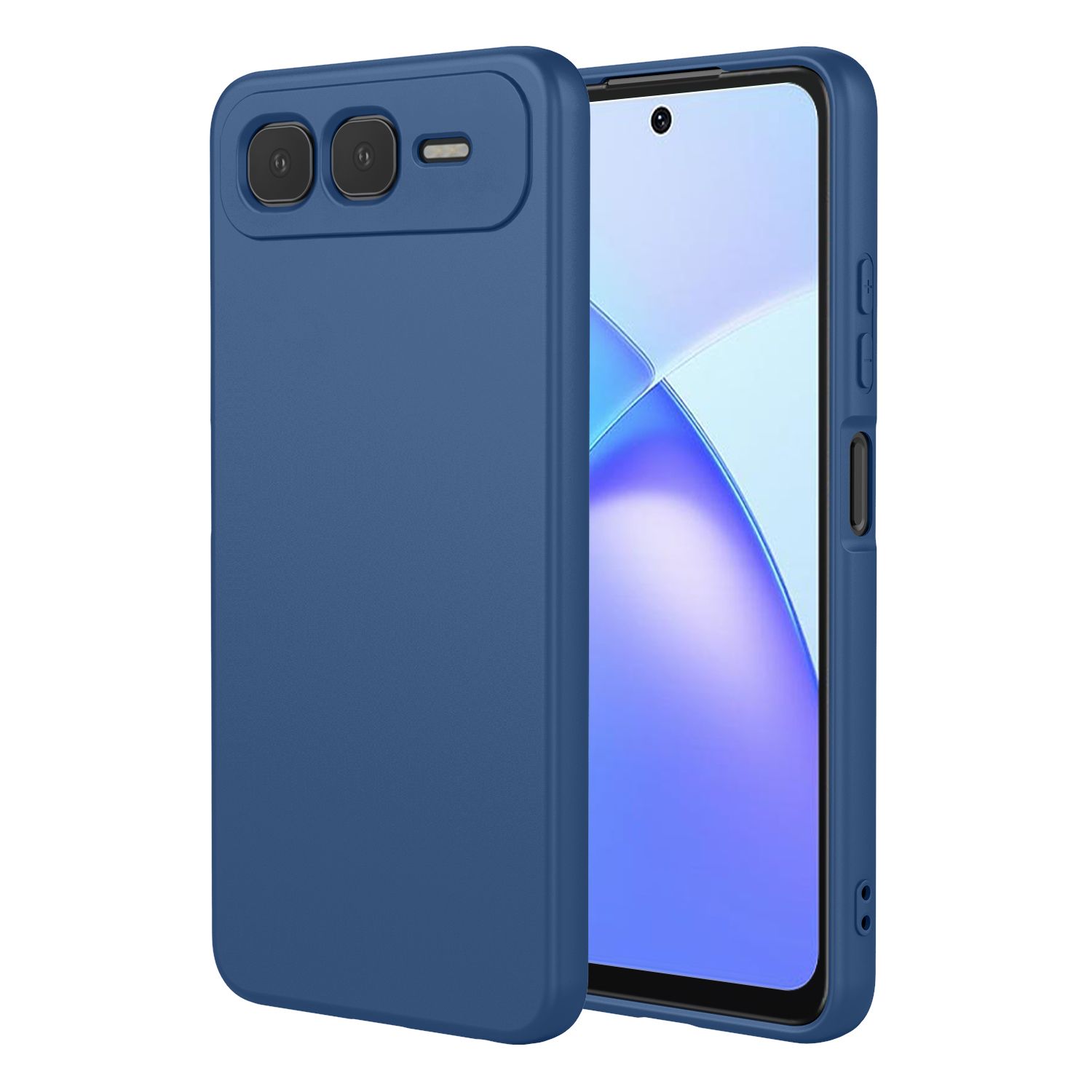 Phone Case for Infinix Smart 10 Plus, With Microfiber Lining Soft Micro Fiber TPU Soft Flex Silicone Case for Infinix Smart 10 Plus