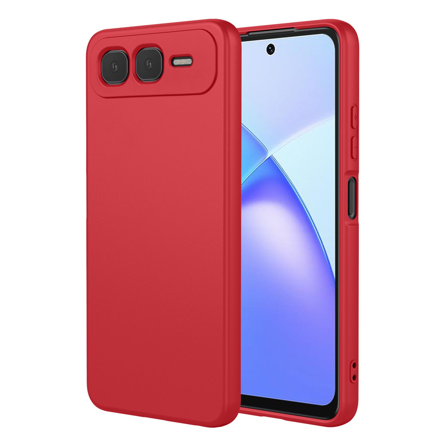 Phone Case for Infinix Smart 10 Plus, With Microfiber Lining Soft Micro Fiber TPU Soft Flex Silicone Case for Infinix Smart 10 Plus