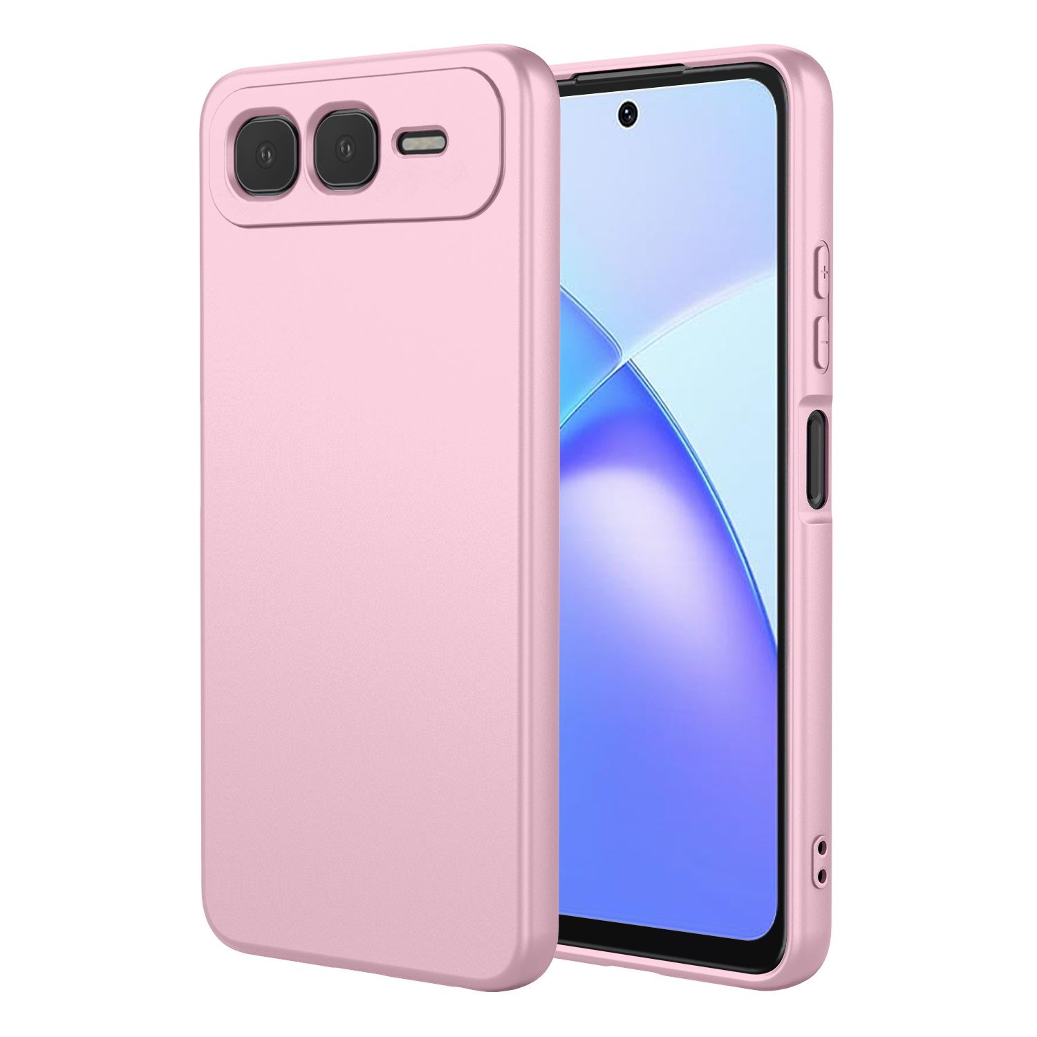 Phone Case for Infinix Smart 10 Plus, With Microfiber Lining Soft Micro Fiber TPU Soft Flex Silicone Case for Infinix Smart 10 Plus