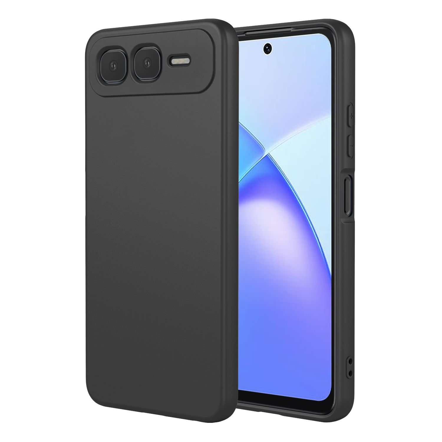 Phone Case for Infinix Smart 10 Plus, With Microfiber Lining Soft Micro Fiber TPU Soft Flex Silicone Case for Infinix Smart 10 Plus
