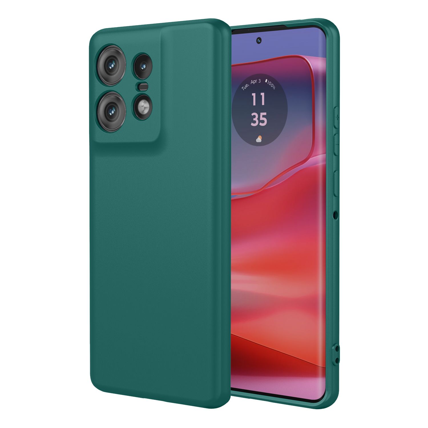 Phone Case for Motorola Edge 50 Pro, With Microfiber Lining Soft Micro Fiber TPU Soft Flex Silicone Case for Motorola Edge 50 Pro