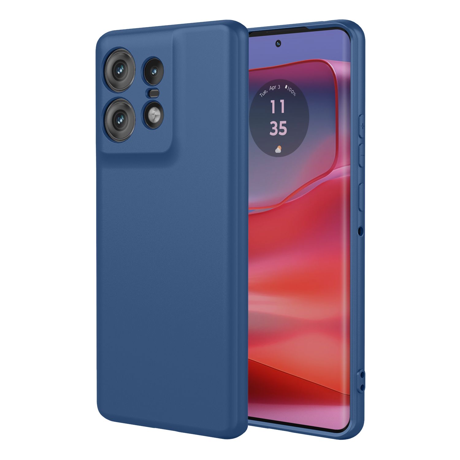 Phone Case for Motorola Edge 50 Pro, With Microfiber Lining Soft Micro Fiber TPU Soft Flex Silicone Case for Motorola Edge 50 Pro