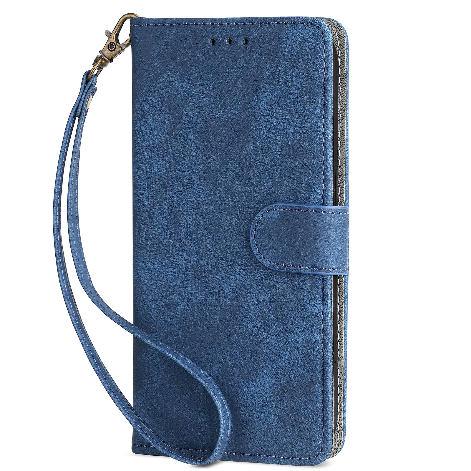 Flip Cover for Infinix HOT 60 Pro Plus 6.78'' PU Leather Phone Case Full-Body Protection Shockproof [RFID Blocking] Wallet Cover With Hand Strap