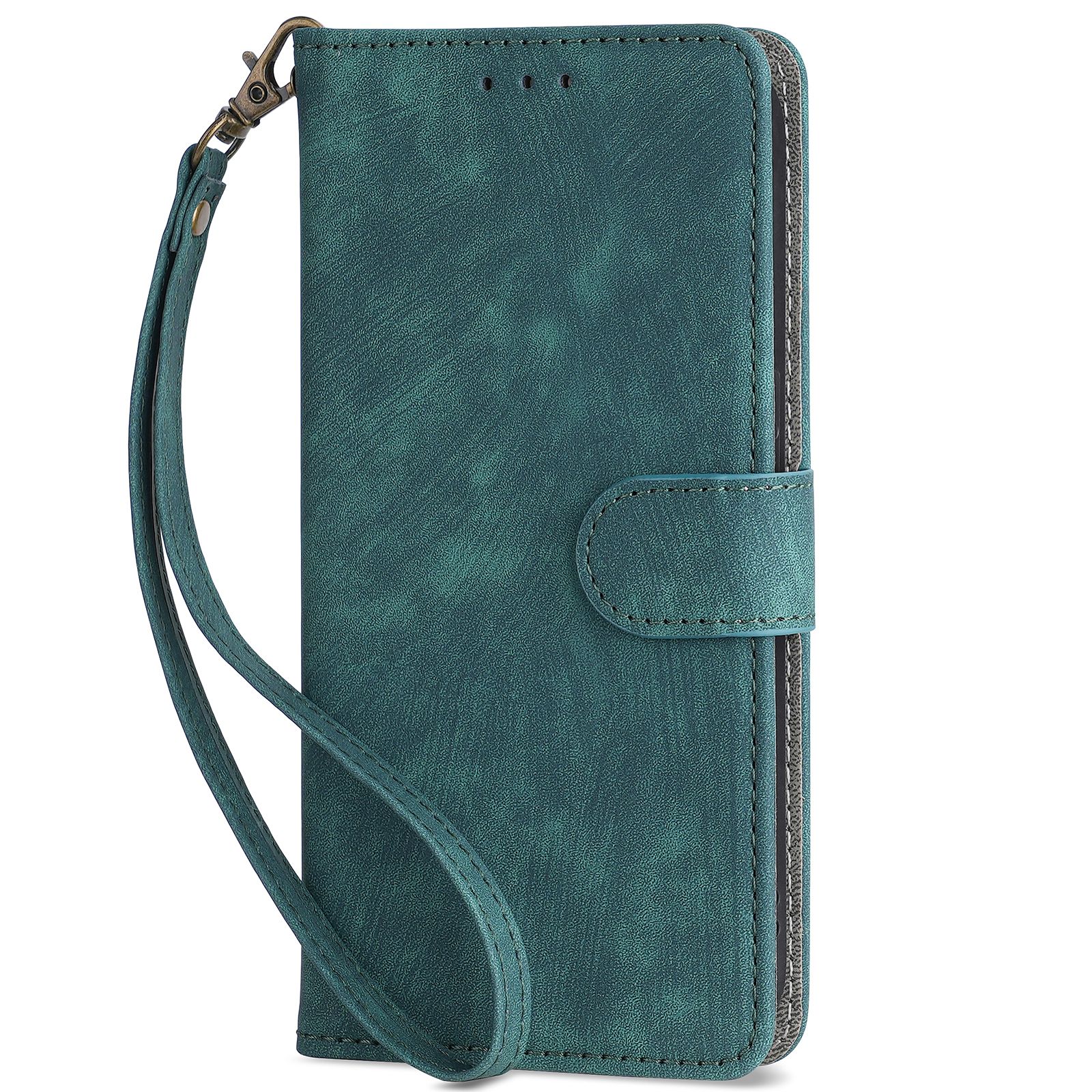Flip Cover for Infinix HOT 60 Pro Plus 6.78'' PU Leather Phone Case Full-Body Protection Shockproof [RFID Blocking] Wallet Cover With Hand Strap