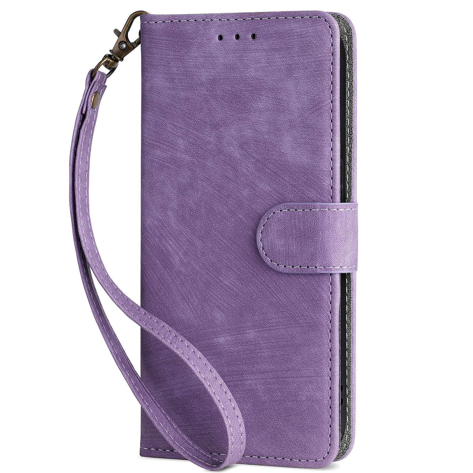 Flip Cover for Infinix HOT 60 Pro Plus 6.78'' PU Leather Phone Case Full-Body Protection Shockproof [RFID Blocking] Wallet Cover With Hand Strap