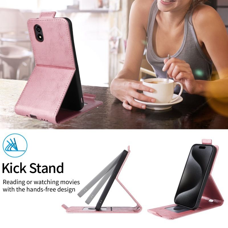 Leather Flip Cover for Samsung Galaxy M36 UP And Down Flip Cover PU Leather Durable Protective Cover