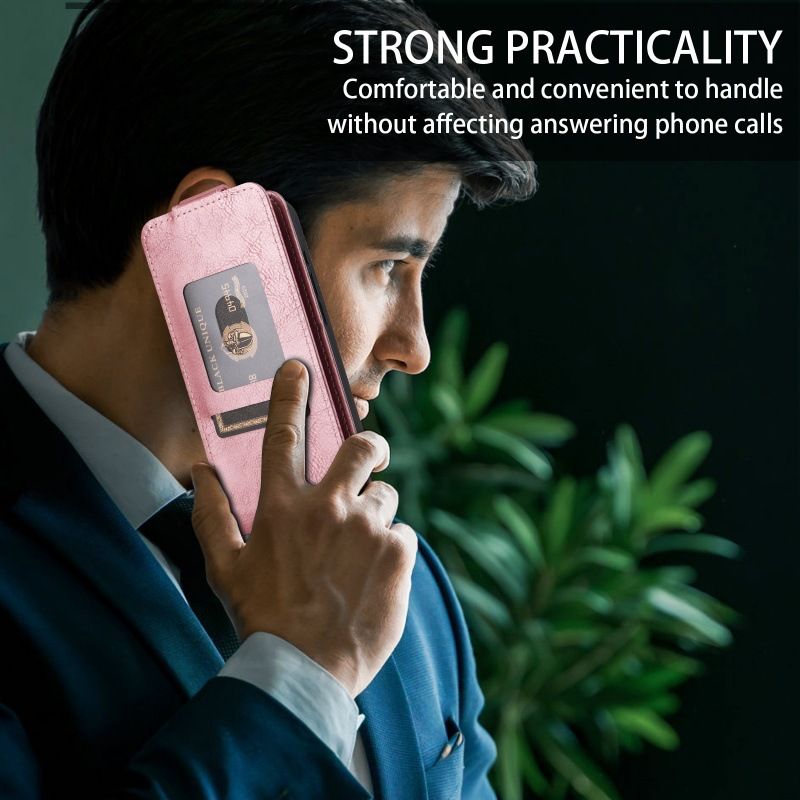 Leather Flip Cover for Samsung Galaxy M36 UP And Down Flip Cover PU Leather Durable Protective Cover