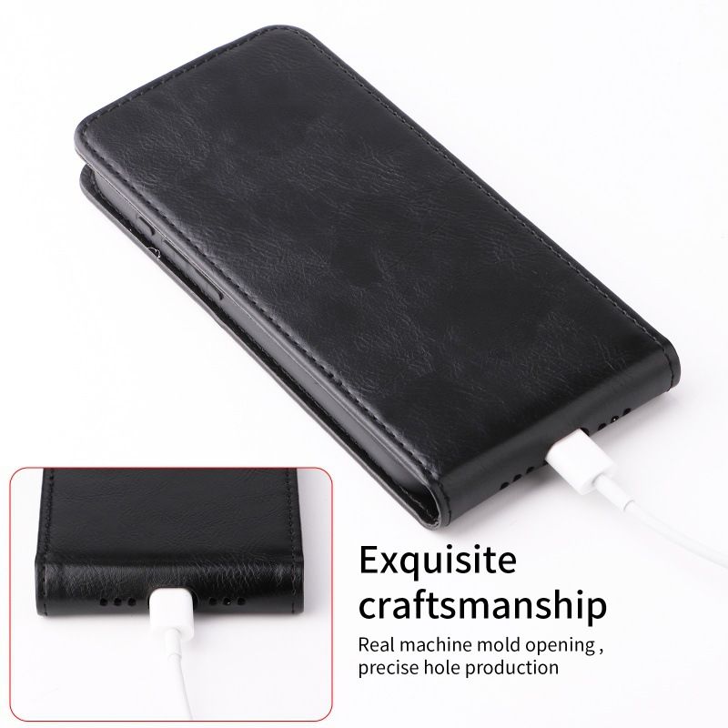 Leather Flip Cover for Samsung Galaxy M36 UP And Down Flip Cover PU Leather Durable Protective Cover