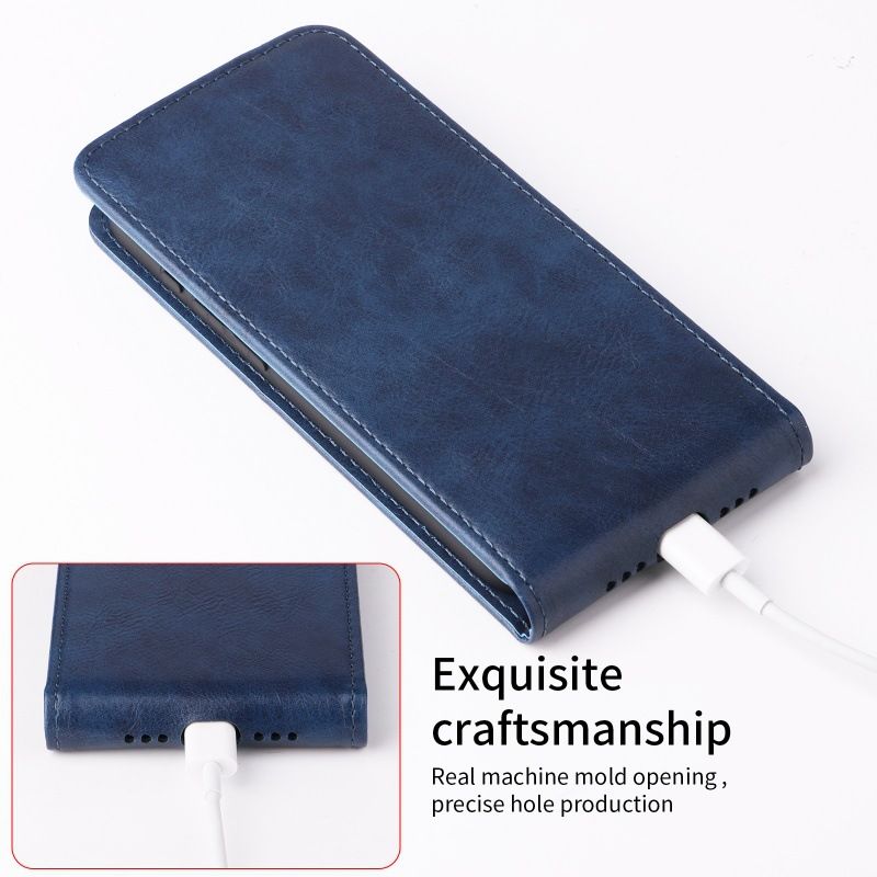 Leather Flip Cover for Samsung Galaxy M36 UP And Down Flip Cover PU Leather Durable Protective Cover