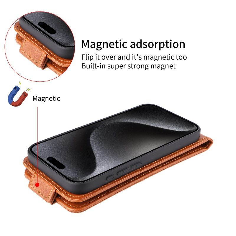 Leather Flip Cover for itel A95 UP And Down Flip Cover PU Leather Durable Protective Cover