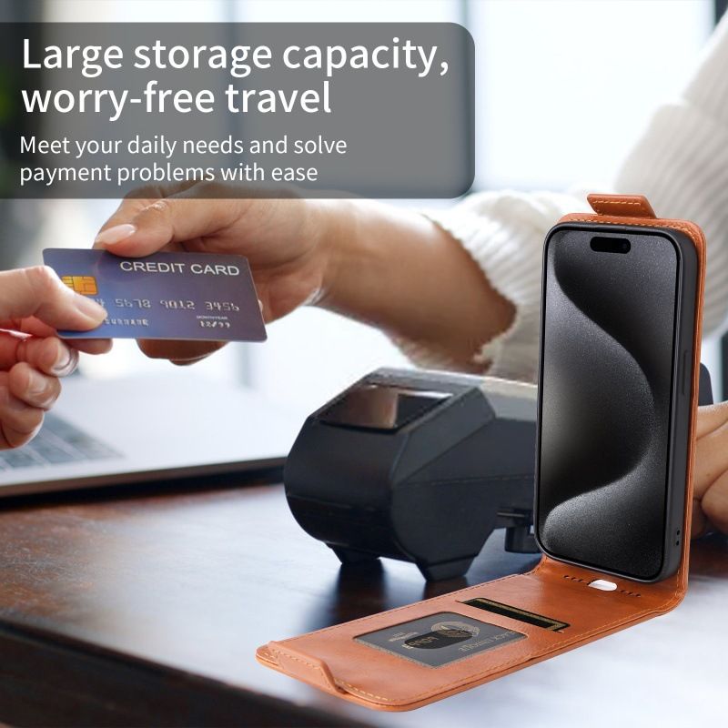 Leather Flip Cover for itel A95 UP And Down Flip Cover PU Leather Durable Protective Cover