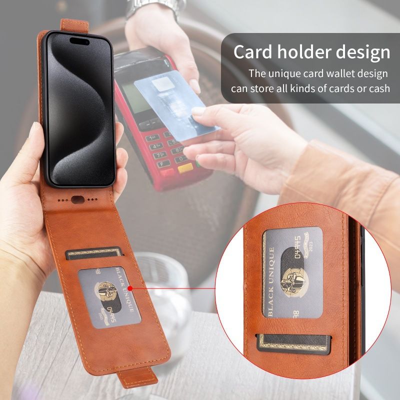 Leather Flip Cover for itel A95 UP And Down Flip Cover PU Leather Durable Protective Cover