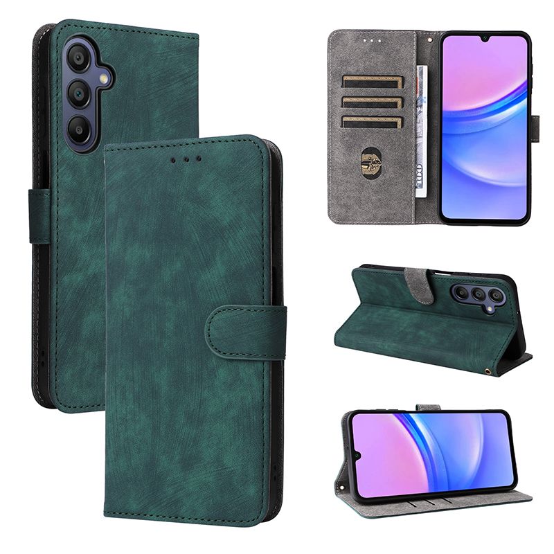 Flip Cover for Samsung Galaxy A17 PU Leather Phone Case Full-Body Protection Shockproof [RFID Blocking] Wallet Cover