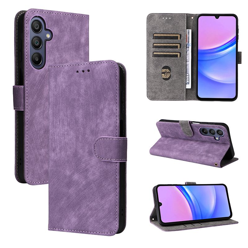 Flip Cover for Samsung Galaxy A17 PU Leather Phone Case Full-Body Protection Shockproof [RFID Blocking] Wallet Cover