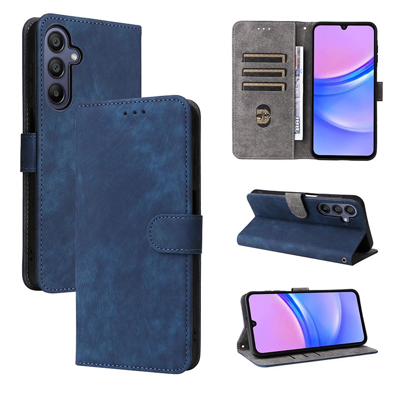 Flip Cover for Samsung Galaxy A17 PU Leather Phone Case Full-Body Protection Shockproof [RFID Blocking] Wallet Cover