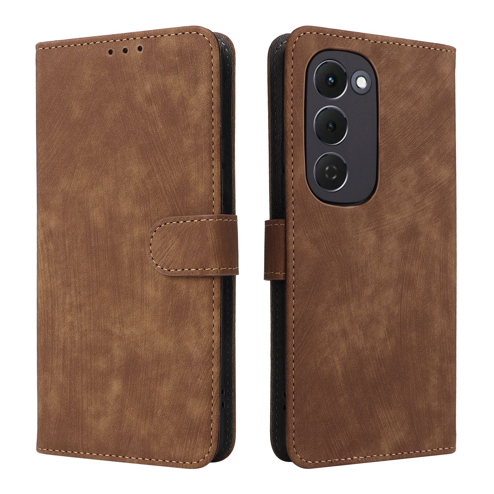 Flip Cover for Tecno Spark 40 Pro Plus PU Leather Phone Case Full-Body Protection Shockproof [RFID Blocking] Wallet Cover With Hand Strap