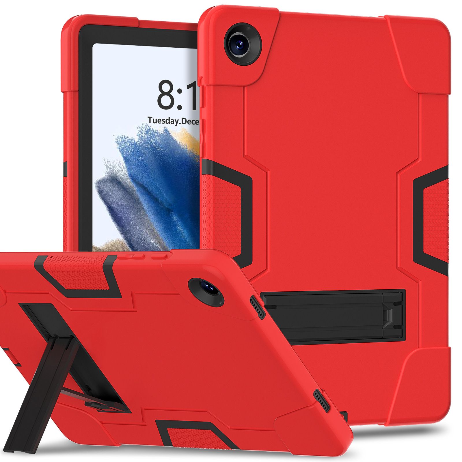 Heavy Duty Silicone Shockproof Design Cover With Kickstand forSamsung Galaxy Tab A9 Plus,Tab A8 10.5'',Tab S6 Lite,S10 FE 10.9 2025/S9 11/S9 FE 10.9