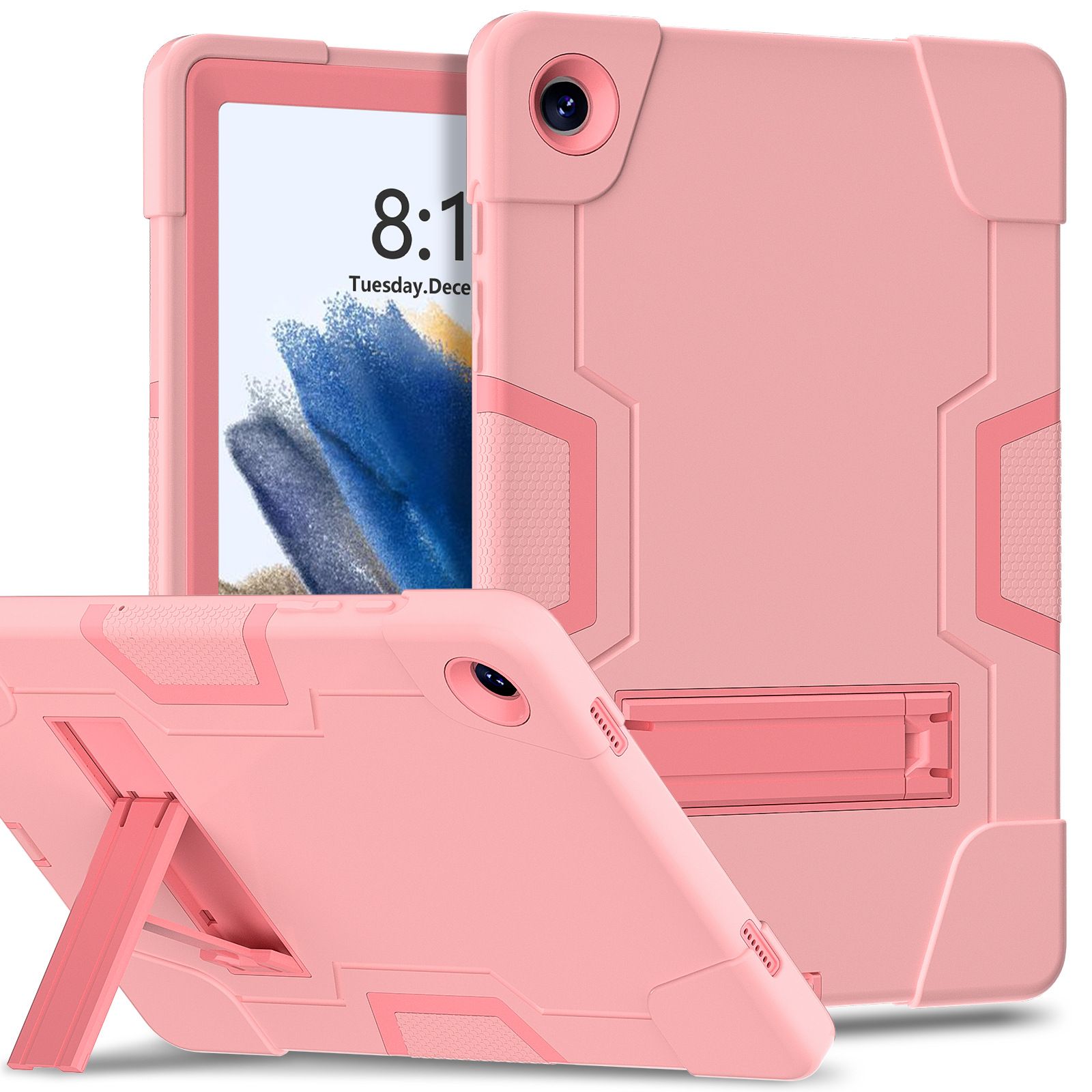 Heavy Duty Silicone Shockproof Design Cover With Kickstand forSamsung Galaxy Tab A9 Plus,Tab A8 10.5'',Tab S6 Lite,S10 FE 10.9 2025/S9 11/S9 FE 10.9