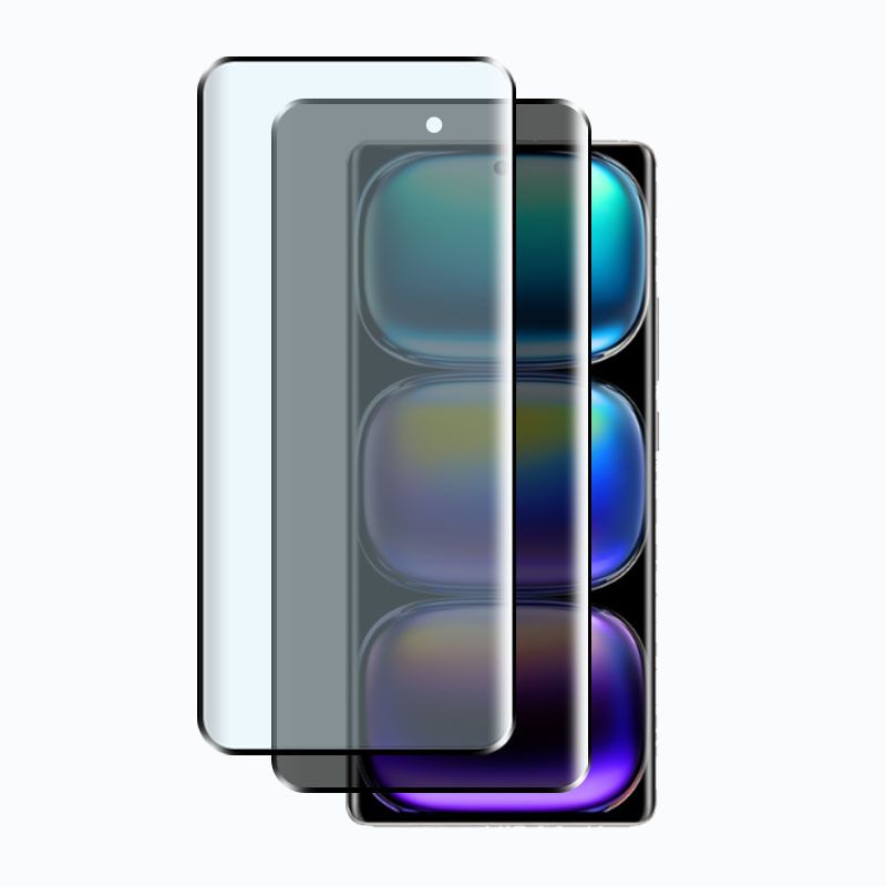 Infinix Hot 60 Pro Plus 3D Curved Coverage Screen Protector for Infinix Hot 60 Pro+ Plus 9H Tempered Glass Film,HD Clear Scratch Resistant,Bubble-Free