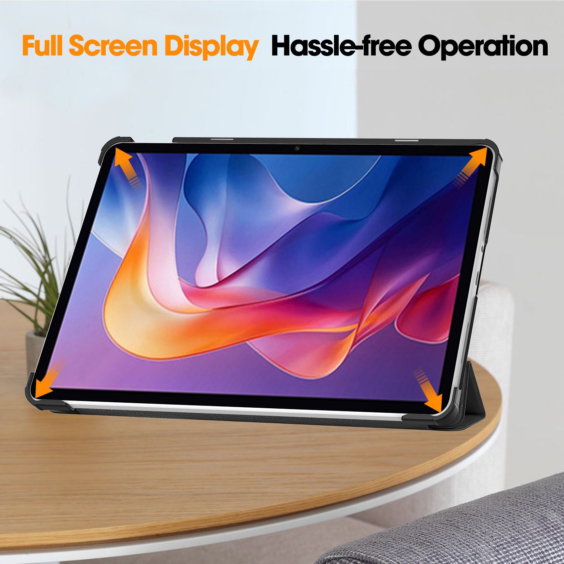 Xiaomi Redmi Pad 2 Case 11 Inch PU Leather Tri-Folding Magnetic Stand Back Tablet Cover for Redmi Pad 2 2025 Case