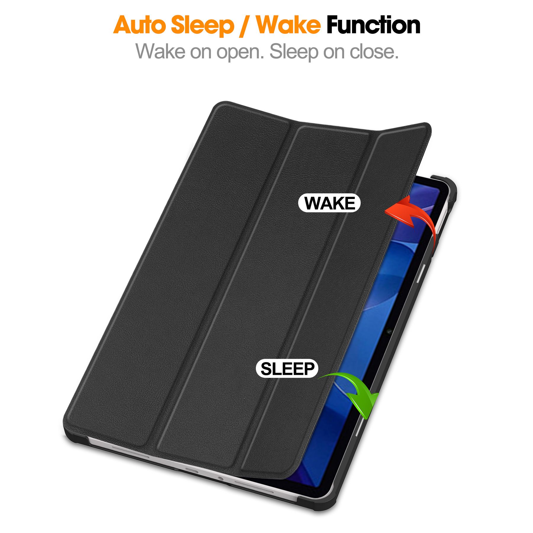 Xiaomi Redmi Pad 2 Case 11 Inch PU Leather Tri-Folding Magnetic Stand Back Tablet Cover for Redmi Pad 2 2025 Case