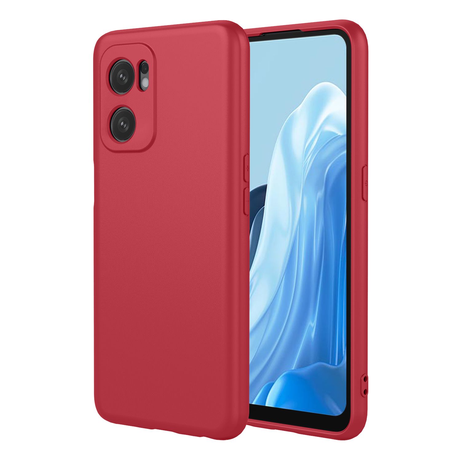 Phone Case for OPPO Reno 7 5G With Microfiber Lining Soft Micro Fiber TPU Soft Flex Silicone Case